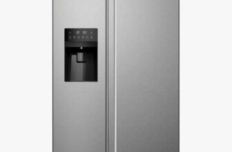 Haier HSR5918DIMP Freestanding 60/40 Fridge Freezer, Plumbed, Silver With Code Claim Further £100 Cashback