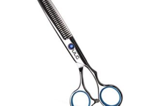 Hair Thinning Scissors with Cutting Teeth, 6.5 Inch, Detachable Ring
