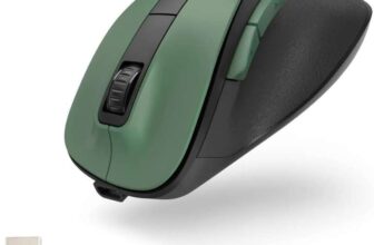 Hama Ergonomic Wireless Mouse, 6 Buttons, 2.4 GHz, BlueWave, 800/1200/1600 dpi, Optical Mouse, USB-C Rechargeable Forest Green