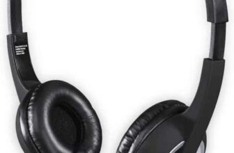 Hama HS-P150 PC Office Headset Stereo 3.5mm Jack Cabled Volume Control Black