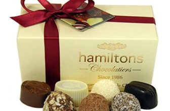 Hamiltons Ivory Luxury Belgian Ballotin 16 Handmade Chocolates Gift Box