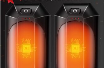 Hand Warmers Rechargeable 2 Pack, 2 in 1 Electric Hand Warmer Reusable, USB Hand Warmer, Portable Pocket Hand Warmer for Outdoors, Hunting, Golf, Camping, Warm Gifts