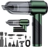 Handheld Car Vacuum Cleaner Cordless, 4 IN 1 Portable Vacuum Cleaner with Brushless Motor 16000PA Foldable High Power Cordless Handheld Vacuum Duster Rechargeable for Car Home Office