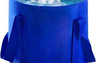 Handy Folding Bucket Plumbing, 10L Portable Collapsible Buckets, Outdoor Foldable Bucket for Camping, Traveling, Fishing, Hiking, Gardening, Car Washing (Klein Blue)