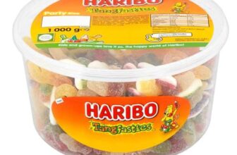 Haribo Tangfastics Party Tub, 1kg (Delayed Delivery)