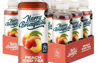Harry Bromptons Peach or Summer Berries Iced Tea, 12 x 500ml – in store