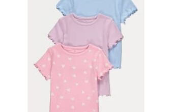 Hearts Lettuce Edge T-Shirts (3-Pack)