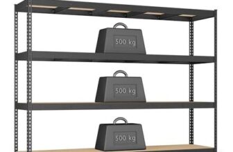 Heavy Duty Shelving Unit, Garage Shelves 4-Tier, 60 X 240 X 183 Cm
