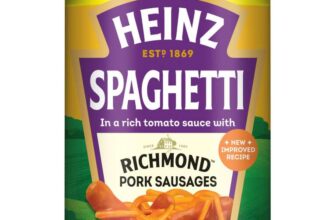 Heinz Spaghetti with Richmond Pork Sausages 400g (S&S £1.42)