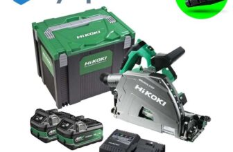 HiKOKI Brushless Plunge Saw 36V 165mm Cordless Track Saw x2 8ah Case C3606DPAJVZ W/Code BuyAParcel