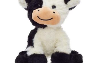 Highland Cow Plush Stuffed Animal (Black White)