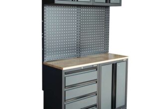 Hilka Professional 24-Gauge Steel 5-Piece Garage Workstation Set