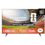 Hisence 58E6QTUK 58 LED Freely Smart TV, 4K Ultra HD, Black, E Rated