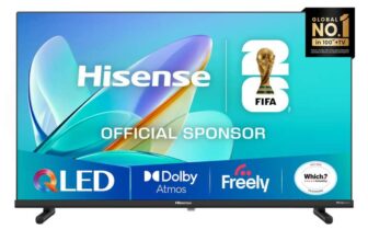 Hisense 32 32E5QTUK QLED FHD Smart TV – Quantum Dot Colour, Full HD, Dolby Atmos, Sports Mode, Games Mode