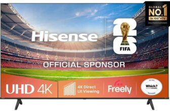 Hisense 58A6QTUK 58 Inch LED 4K Ultra HD Smart Freely TV Bluetooth WiFi Sold By ao – With Code