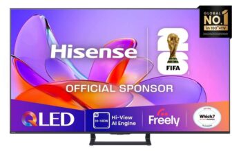 Hisense 65A7QTUK 65 QLED Smart Television, 4K Ultra HD, Black, E Rated