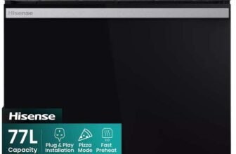 Hisense Hi2 BI622AXPGUK Built In Electric Single Steam, Plug & Play Oven – Stainless Steel/Black