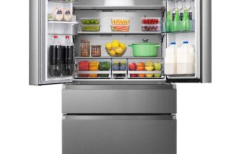 Hisense RF749N4SWSE, Multidoor Fridge Freezer E Rating in Stainless Steel
