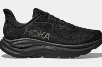 Hoka Clifton 10 Mens Running Shoes – Sizes 7.5 – 11 – Black – Free Click & Collect