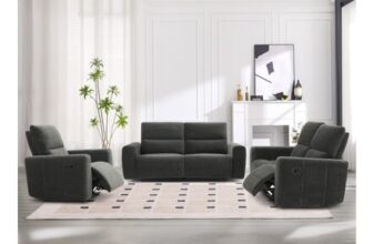 Holborton Dark Olive 3 Seater Manual Recliner Sofa