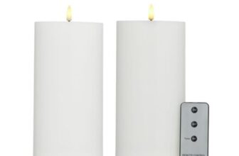 Home Stories Set of 2 Flameless Candles with Remote