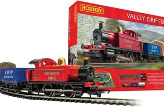 Hornby R1270M Valley Drifter Train Set – Analogue OO Gauge Model Railway, Includes: 1x 0-4-0 Steam Locomotive, Open Wagon