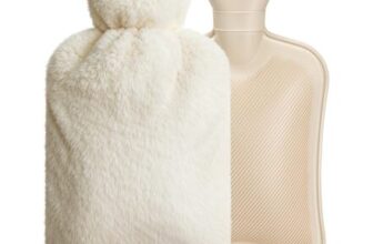 Hot Water Bottle with Fleece Cover, 2L Bag for Cold & Hot Therapy