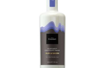 Hotel Chocolat Rum & Raisin Velvetised Chocolate Cream – 500ml, 12% vol – Vodka – Great Over Ice Or In Hot Chocolate And Cocktails