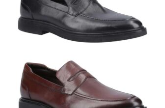 Hush Puppies Mens Leather Knox Shoes (2 Colours / Sizes 6-12)