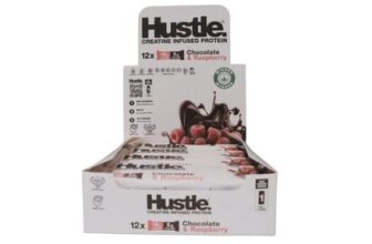 Hustle Chocolate Raspberry Creatine Infused Protein Bar 75g