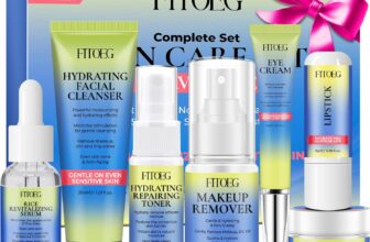 Hydrating Skincare Set, Travel Essentials Skincare Gift Sets-Including Cleanser,Toner,Face Serum,Eye Cream,Moisturiser,Skin Care Beauty Facial Kit Gifts for Women Teenage Teen Girls Stocking Fillers