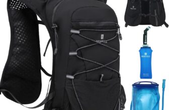 Hydration Running Vest Backpack,Cycling Water Backpack ,Biking Hydration Vest for Marathon Trail Running Hiking Biking Climbing (Backpack with 1Pcs 470ml Soft Flask)