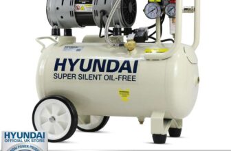 Hyundai Air Compressor Silent Portable 750W 24L Oil Free 1HP 100PSI 7BAR 230v with code. Sold by Hyundai Power Equipment Direct