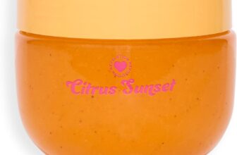 I Heart Revolution Citrus Crush Sugar Scrub, Coconut Oil Infused Body Exfoliating Scrub with Vitamin C & Orange Extract, Vegan, 150g