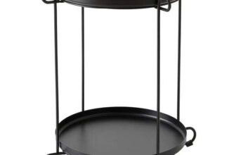 IKEA LIVELYCKE Tray table, black, 50cm – free C&C
