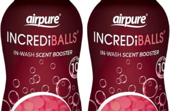 INCREDiBALLS in-Wash Scent Booster by Airpure, Enough for 10 Washes, Add to Laundry for Long-Lasting Fresh Scent to Household Fabrics, Keep Home & Office Smelling Clean – Fuchsia & Pearls Fragrance