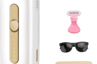 IPL Laser Hair Removal Device, Sapphire Ice-Cooling Painless Lazer Hair Remover at Home, 3 Modes/5 Levels/999,999 Flashes, Permanent Hair Removal for Women Facial, Bikini, Body with Storage Case