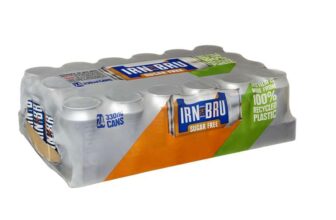 IRN-BRU Sugar-Free Diet, 24 Pack Zero No Sugar & Low Calorie Fizzy Drinks Multipack Cans – 24 x 330ml Cans (S&S £7.65) – Get any 2 for £15
