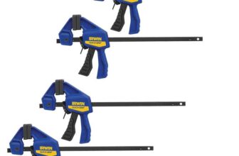 IRWIN Quick-Grip T53006EL7 115mm (4.5) One-Handed Micro Bar Clamp – Pack of 4