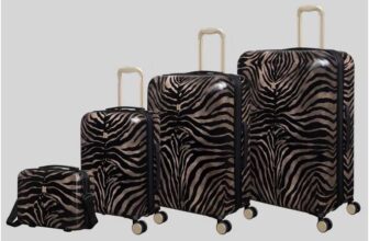 IT Luggage Brown Tiger Print Hardshell Suitcase – VANITY