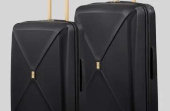 IT Luggage Statuesque Black Hardshell Suitcase – Medium (free delivery with code)