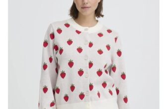 Ichi Brielle Pattern Cardigan