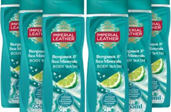 Imperial Leather Bergamot & Sea Minerals Body Wash Shower Gel, Rich Creamy Lather & Long-lasting Luxury Fragrance, Vegan & Cruelty Free (6 x 235ml)