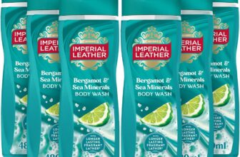 Imperial Leather Bergamot & Sea Minerals Body Wash Shower Gel, Rich Creamy Lather & Long-lasting Luxury Fragrance, Vegan & Cruelty Free (6 x 480ml)