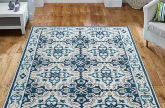 Imperial Rooms Area Rugs for Bedroom – Vintage Rugs Living Room 80×150 Cm Modern Floor Carpet – Traditional Design Non Shedding Durable Super Soft Rug Easy to Clean (Luna)