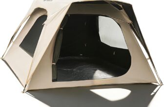 Instant Pop Up Tent, Camping Tent, 4 Season Waterproof and Windproof Lightweight, Portable Outdoor Tent for Outdoor Hiking Backpacking, Large Double Layer Tents with Removable Outer Tarp