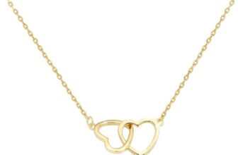 Interlock Heart Silver Pendant Necklace Dainty Infinity Eternity Love Choker Necklaces Cute Initial Heart Adjustable Chain Necklace Clavicle Chain Girlfriend
