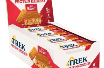 JBs TREK Protein Flapjack – Biscoff – 16 x 50g