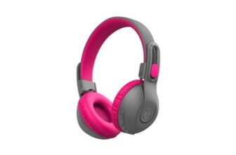 JLab JBuddies Studio 2 Kids Bluetooth Headphones – Grey/Pink