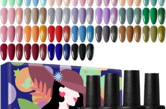 JODSONE Gel Nail Polish Set, 324 PCS Classic White Black Red Purple Pink Blue Gel Polish Set with Base Top Coat Suitable for All Seasons Soak Off Nail Varnish Kit Nail Salon Set Gifts for Women